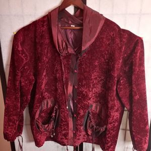 Plus Size Beautiful Lightwear Red 
Jacket